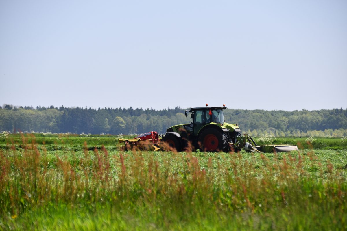 Tractor op het platteland, Trekker, Tractor, Landbouw